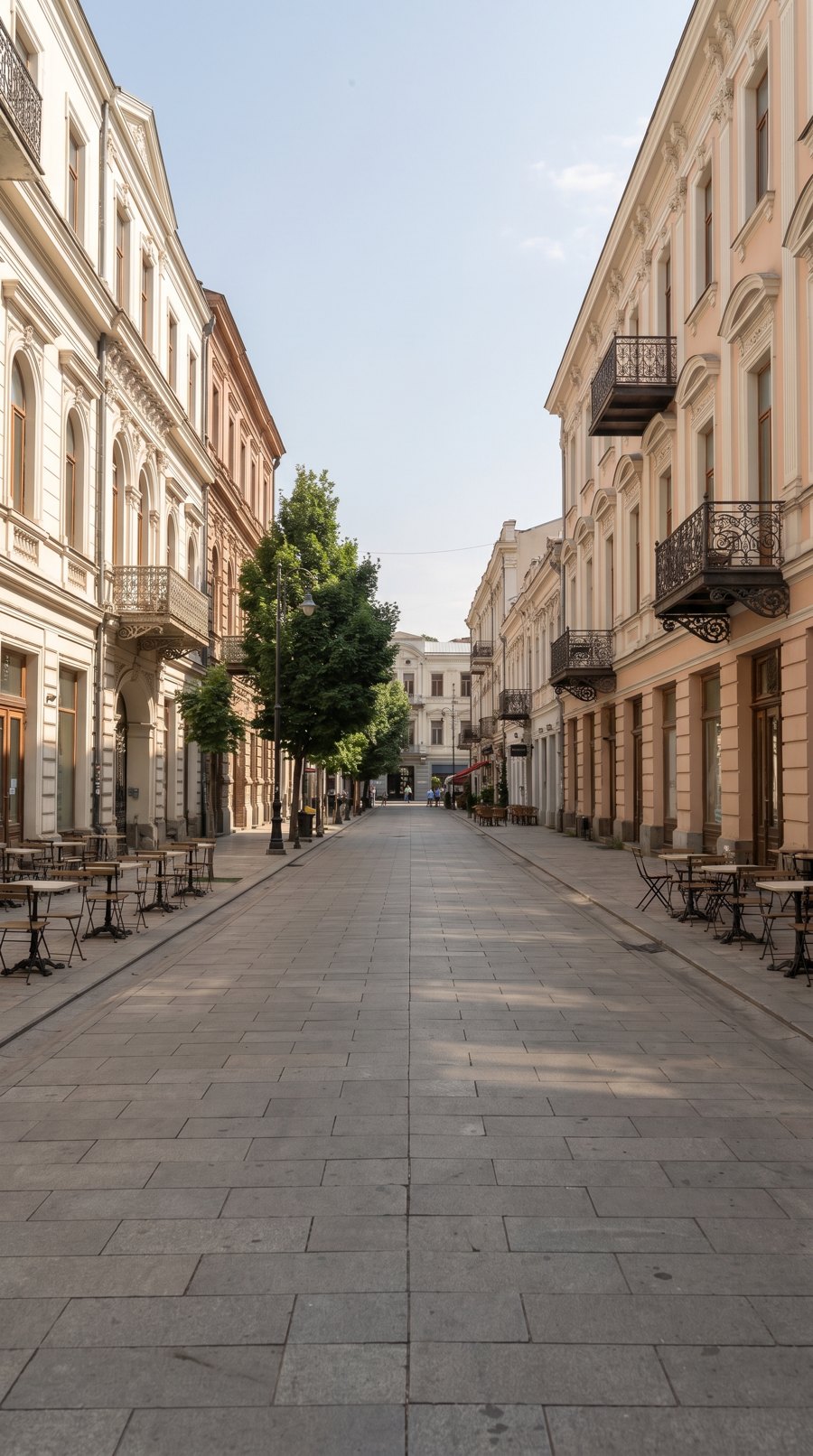 Первая генерация улицы: дневной ровный свет